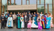 Recreación teatral de la llegada de Matilde Salamanca a marcó la celebración del 181 aniversario comunal